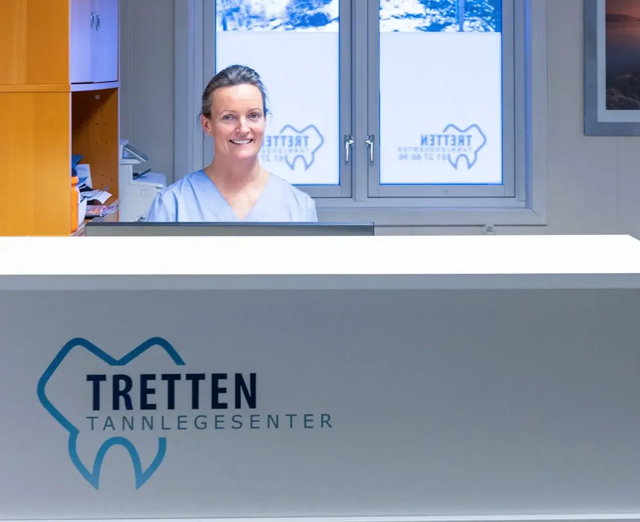 Resepsjonen hos Tretten Tannlegesenter